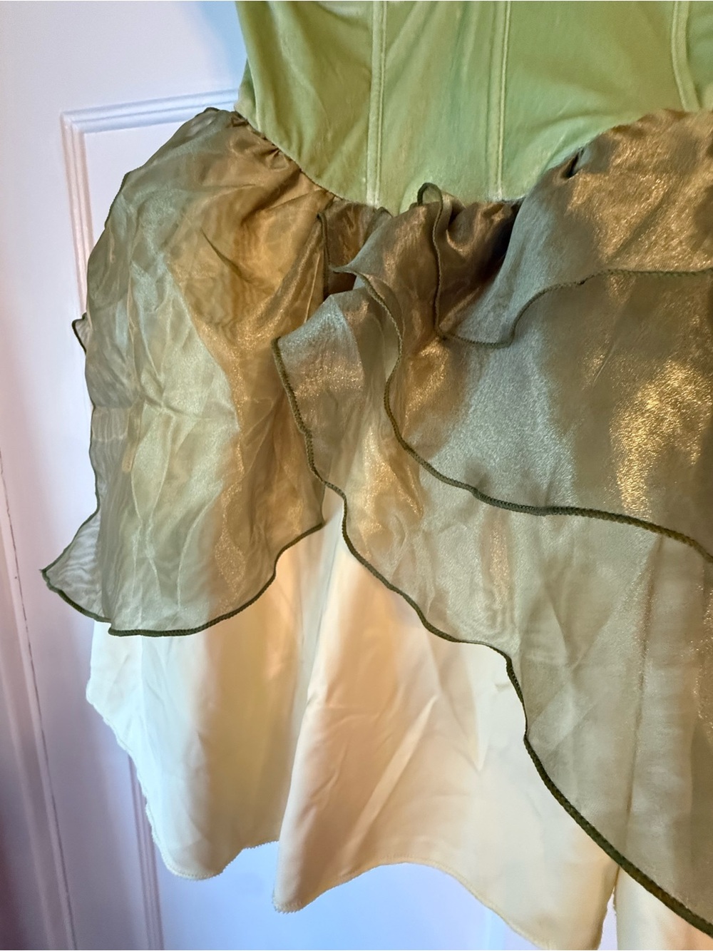 Dolls Kill Trickz N’ Treatz Green Princess Dress Tiana Tinkerbell Inspired SizeM - Picture 6 of 9